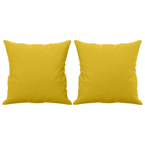 Gelbes 2-Sitzer Sofa Samt 140 cm