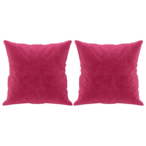 vidaXL Canapé 3 places avec oreillers décoratifs Rouge bordeaux 180 cm Velours