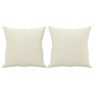 3-Sitzer Sofa Creme Samt 180 cm