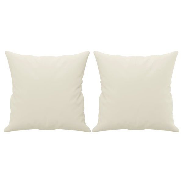 3-Sitzer Sofa Creme Samt 180 cm