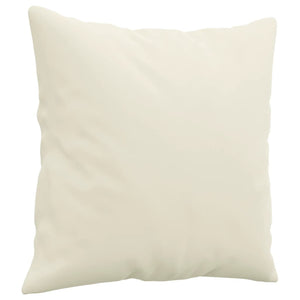 3-Sitzer Sofa Creme Samt 180 cm
