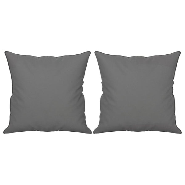 2-Sitzer Sofa Dunkelgrau mit Kissen