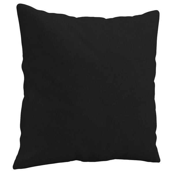 Schwarzes 2-Sitzer Sofa mit Kissen