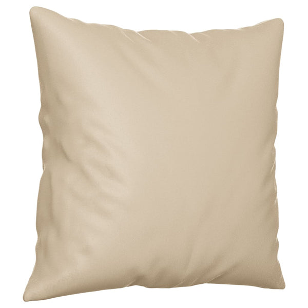 2-Sitzer Sofa Creme Mikrofasergewebe