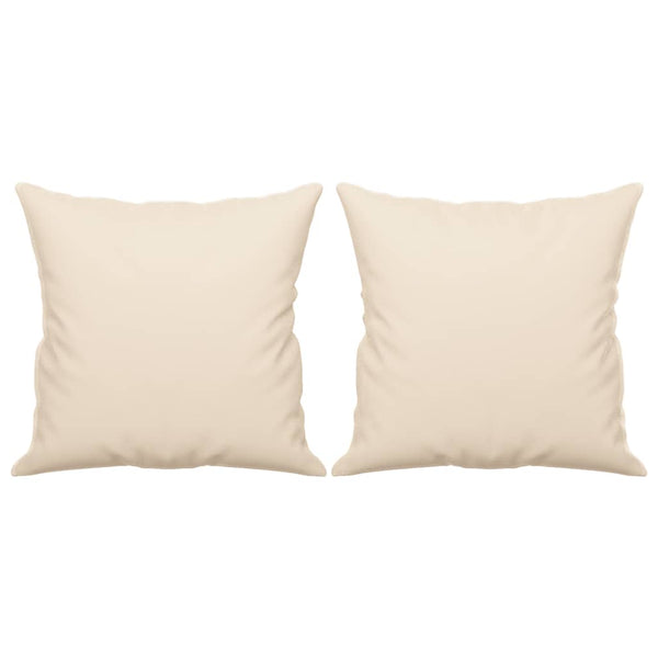 Beige 2-Sitzer Sofa mit Kissen, 120 cm