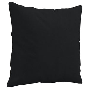 Schwarzes 2-Sitzer Sofa mit Kissen