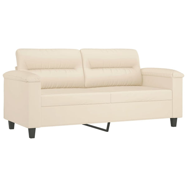 Beige 2-Sitzer Sofa mit Kissen