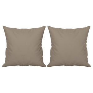 3-Sitzer Sofa Taupe mit Kissen