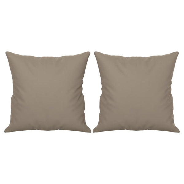 3-Sitzer Sofa Taupe mit Kissen