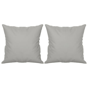 3-Sitzer Sofa Hellgrau mit Kissen