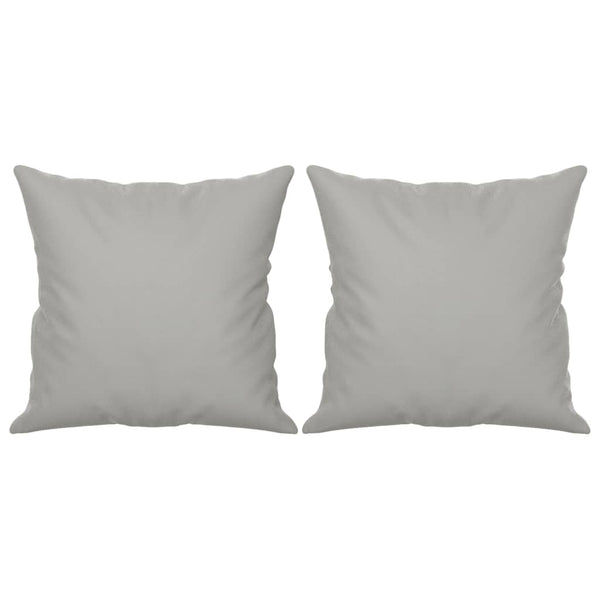 3-Sitzer Sofa Hellgrau mit Kissen