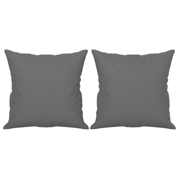 Dunkelgraues 3-Sitzer Sofa mit Kissen