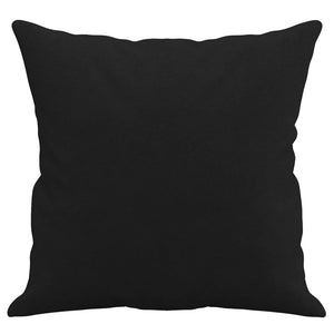 Schwarzes 3-Sitzer Sofa mit Kissen