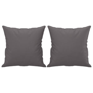Graues 2-Sitzer Sofa Kunstleder 120cm