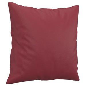 Weinrotes 2-Sitzer Sofa Kunstleder 140cm