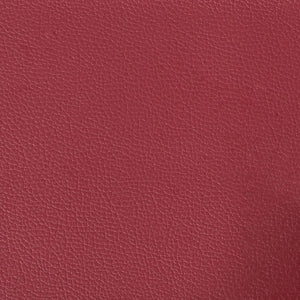 Weinrotes 2-Sitzer Sofa Kunstleder 140cm