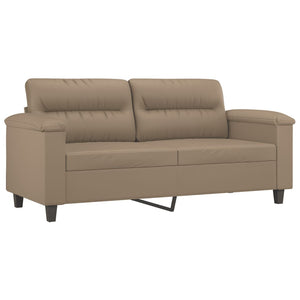 2-Sitzer Sofa Cappuccino-Braun Kunstleder