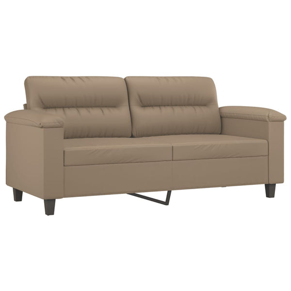 2-Sitzer Sofa Cappuccino-Braun Kunstleder