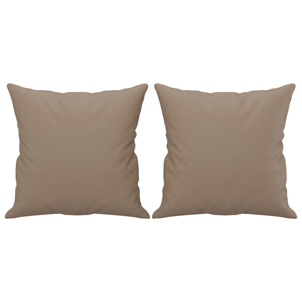 2-Sitzer Sofa Cappuccino-Braun Kunstleder