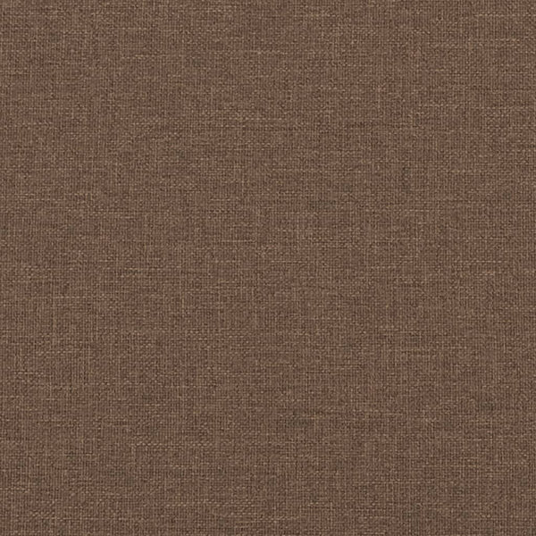 Sessel mit Hocker Braun Stoff 60 cm