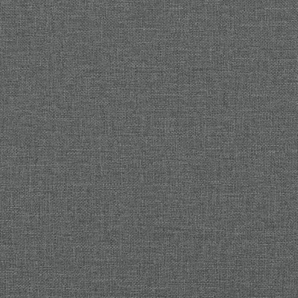3-Sitzer Sofa mit Hocker Dunkelgrau