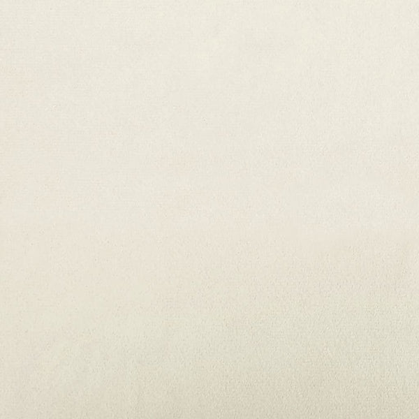 Sessel mit Hocker Creme Samt