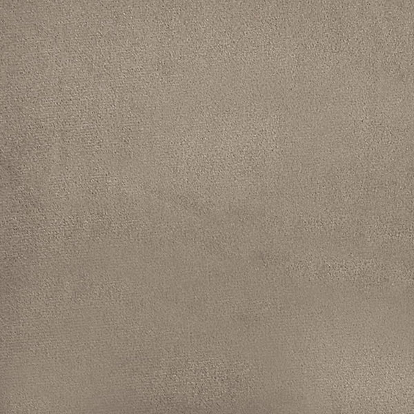 Sessel mit Hocker Taupe Mikrofasergewebe