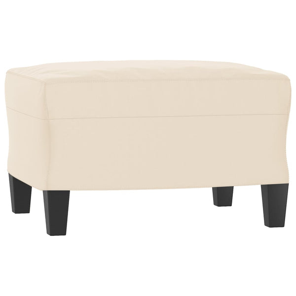 3-Sitzer Sofa mit Hocker, Beige