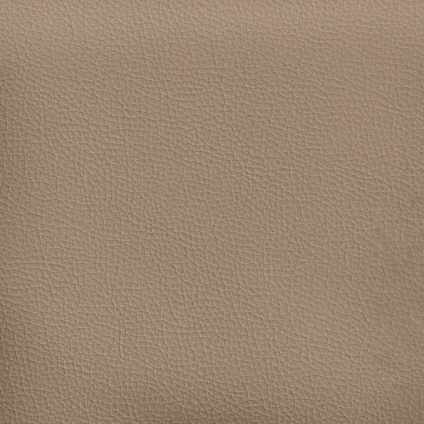 Sessel mit Hocker Cappuccino-Braun Kunstleder