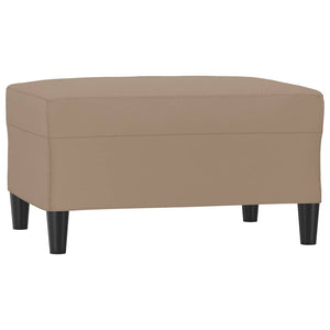 4-tlg. Sofagarnitur Cappuccino-Braun Kunstleder