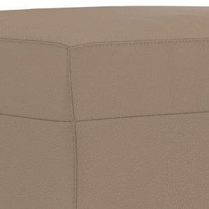 4-tlg. Sofagarnitur Cappuccino-Braun Kunstleder