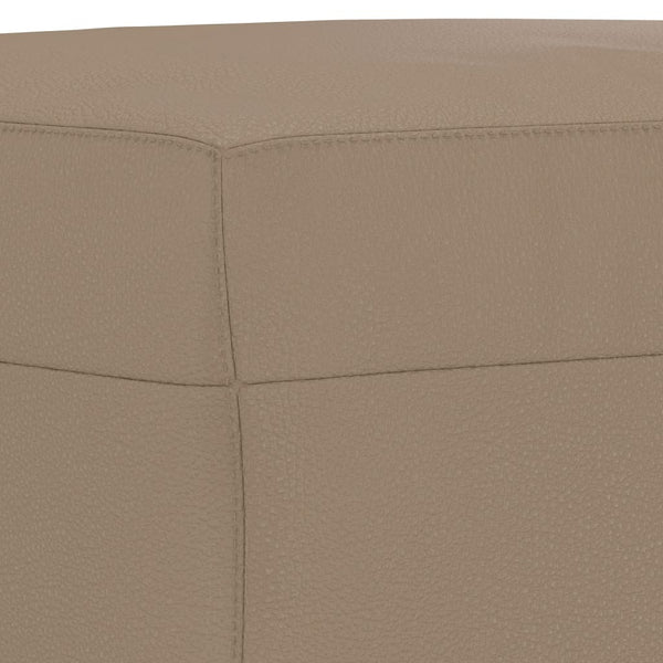 4-tlg. Sofagarnitur Cappuccino-Braun Kunstleder