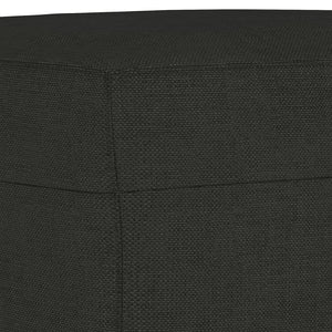 4-tlg. Schwarze Stoff Sofagarnitur
