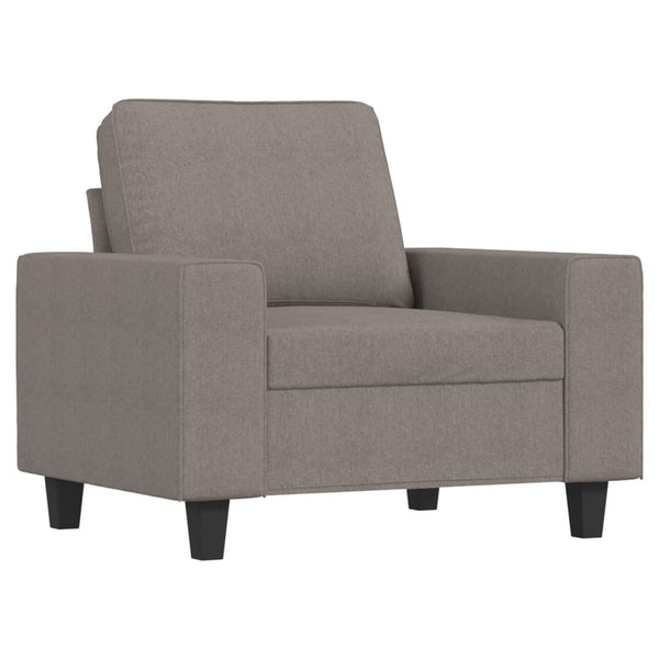 4-teilige Sofagarnitur Taupe Stoff