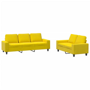 2-teilige Sofagarnitur Hellgelb