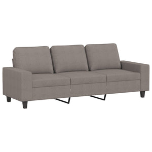 2-teilige Sofagarnitur Taupe Stoff