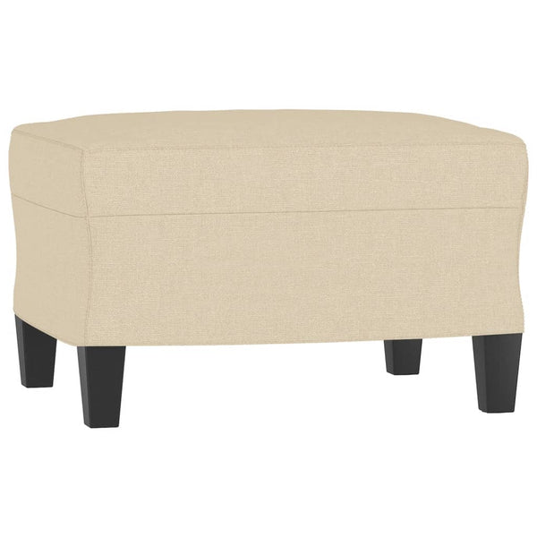 3-teilige Sofagarnitur Creme Stoff