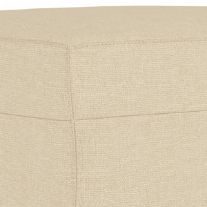 3-teilige Sofagarnitur Creme Stoff