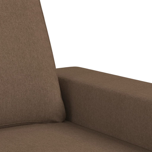 3-teilige Stoff Sofagarnitur Braun