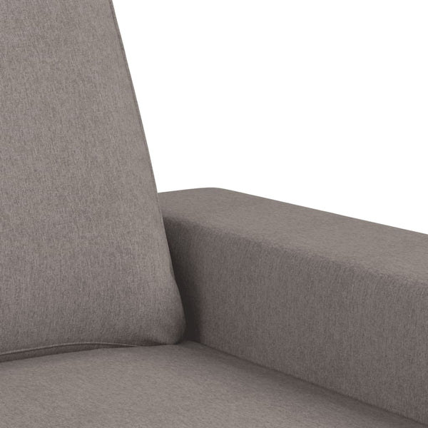 3-teilige Sofagarnitur Taupe Stoff