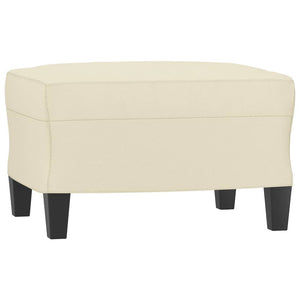 3-teilige Sofagarnitur Creme Kunstleder