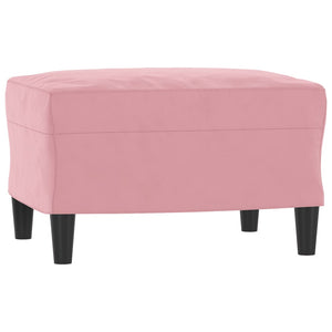 3-teilige Sofagarnitur Rosa Samt