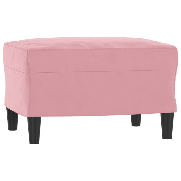 3-teilige Sofagarnitur Rosa Samt