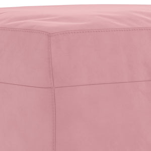 3-teilige Sofagarnitur Rosa Samt