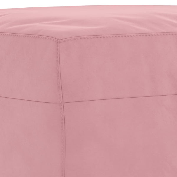 3-teilige Sofagarnitur Rosa Samt
