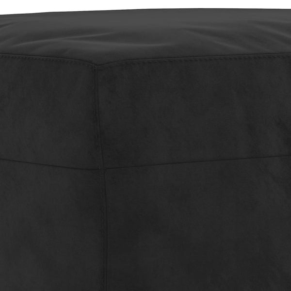 3-tlg. Sofa Set Schwarz Samt