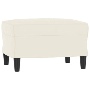 3-teilige Sofagarnitur Creme Samt
