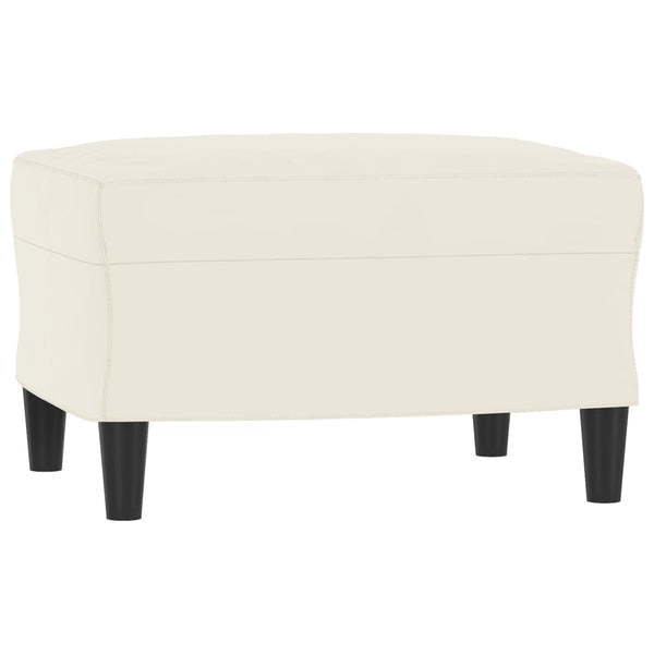 3-teilige Sofagarnitur Creme Samt