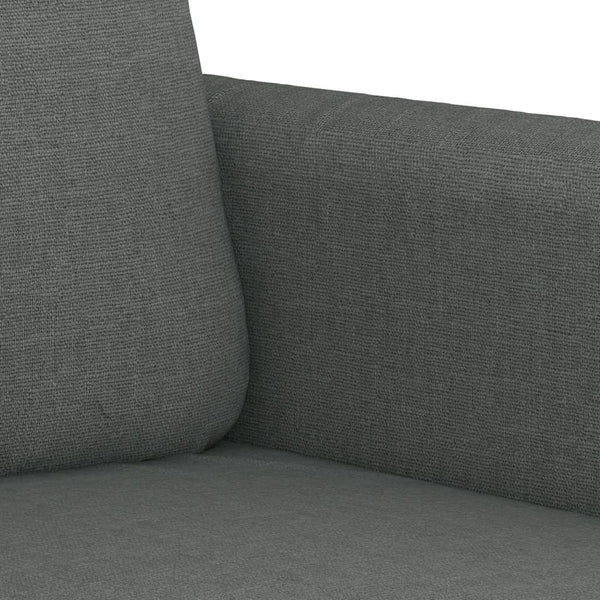 Dunkelgraue 4-teilige Sofagarnitur mit Kissen