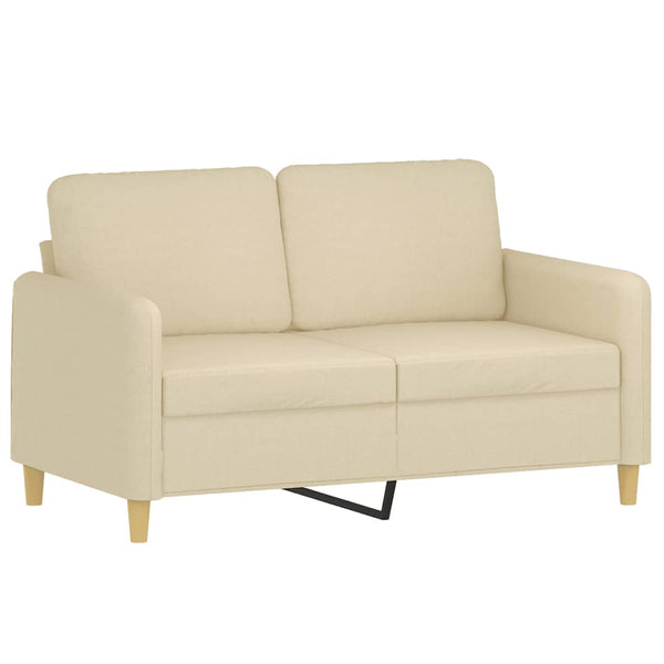 vidaXL 4-Piece Sofa Set with Cushions Cream Fabric